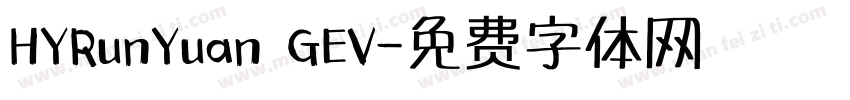HYRunYuan GEV字体转换